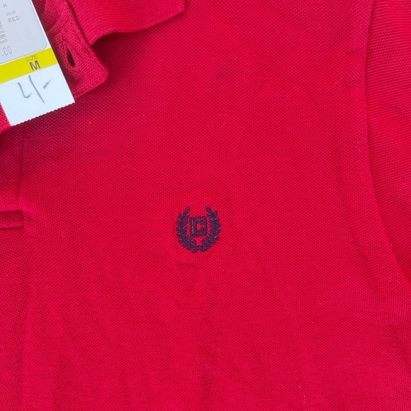 Chaps Red Short Sleeve Men's Everyday Polo muscle Shirt Medium NWT - Picture 5 of 5